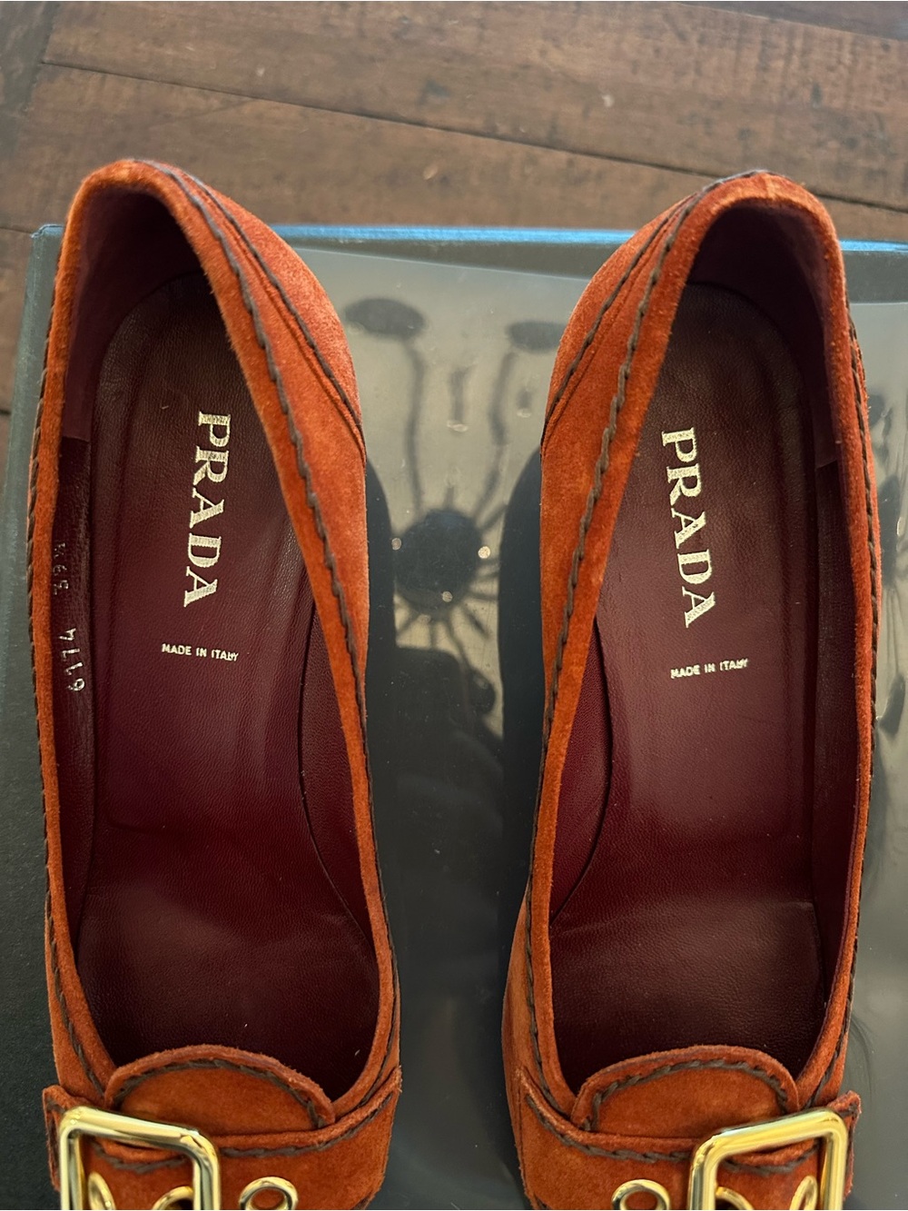 Prada Suede Kitty Heels - Picture 9 of 14